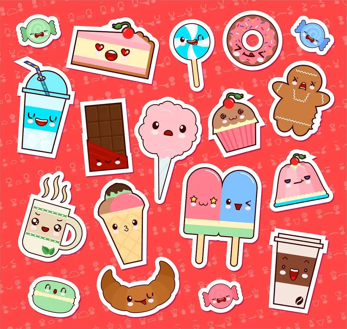 Kawaii Stickers Set