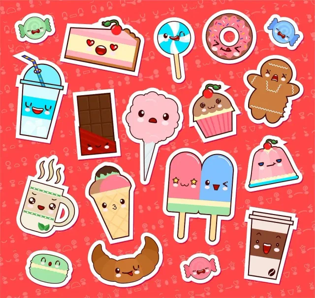 Kawaii Stickers Set