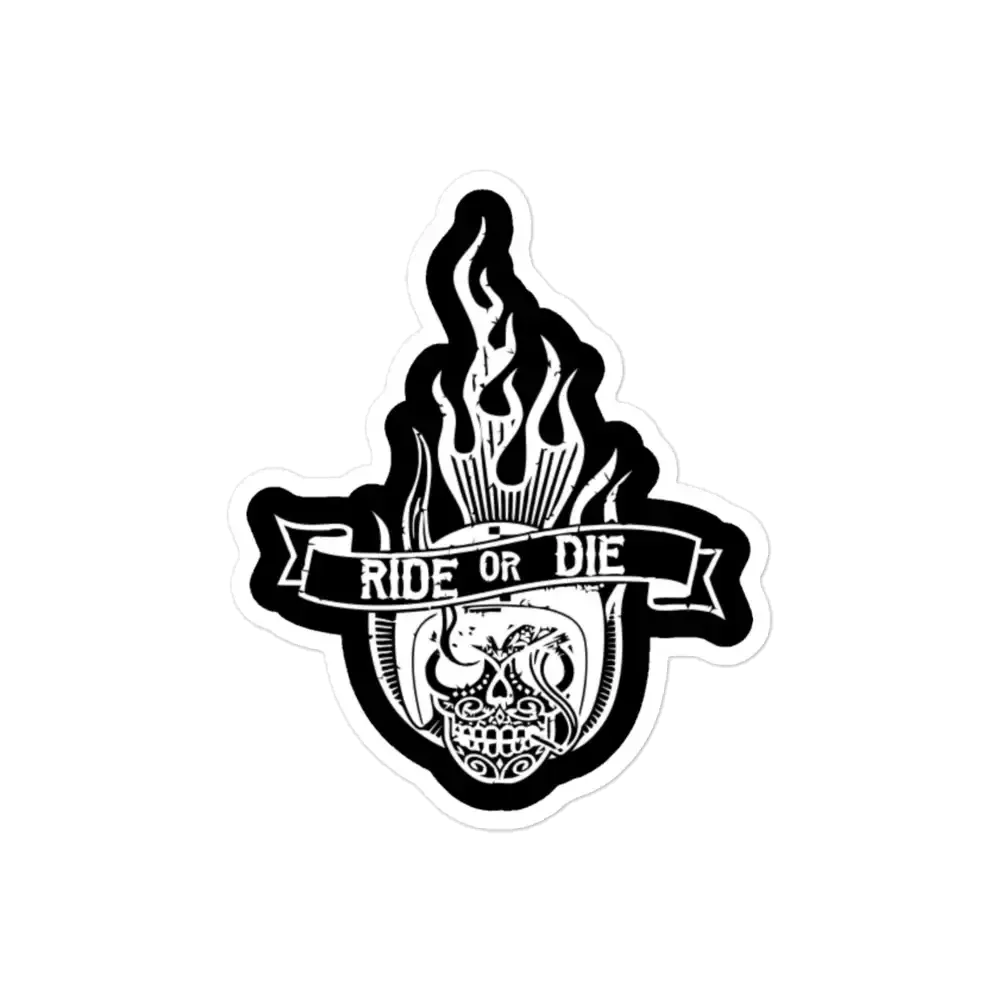 Ride or Die Car Sticker