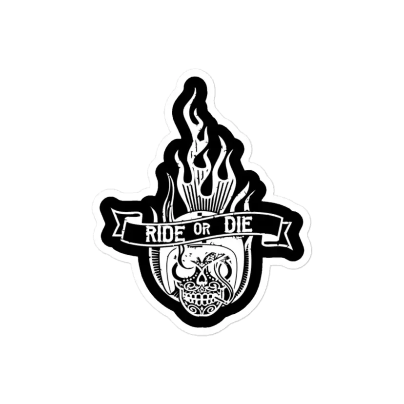 Ride or Die Car Sticker