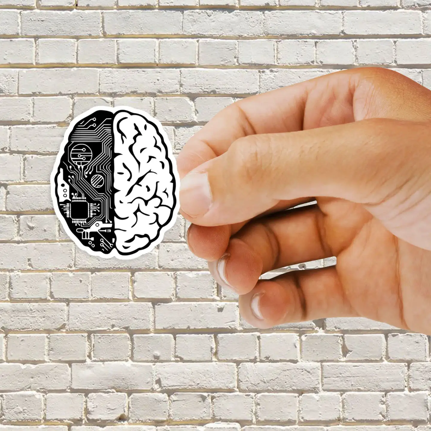 Coding Brain Sticker