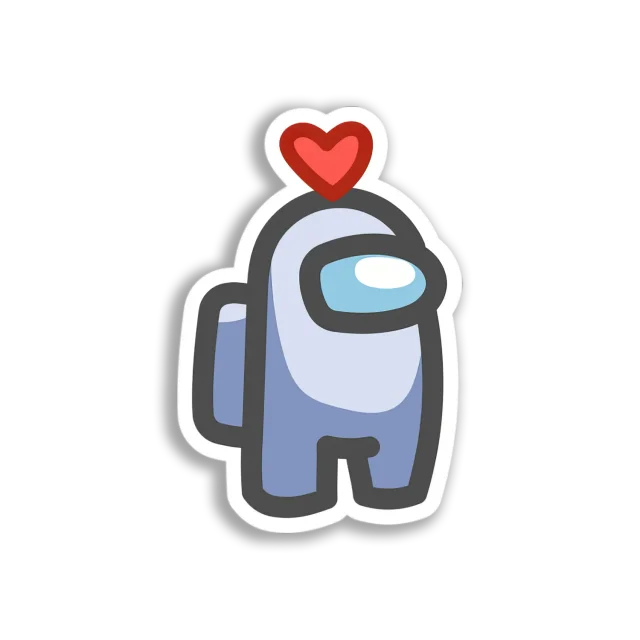 Loving Among Us Crewmate Sticker
