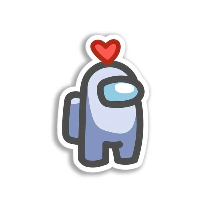Loving Among Us Crewmate Sticker