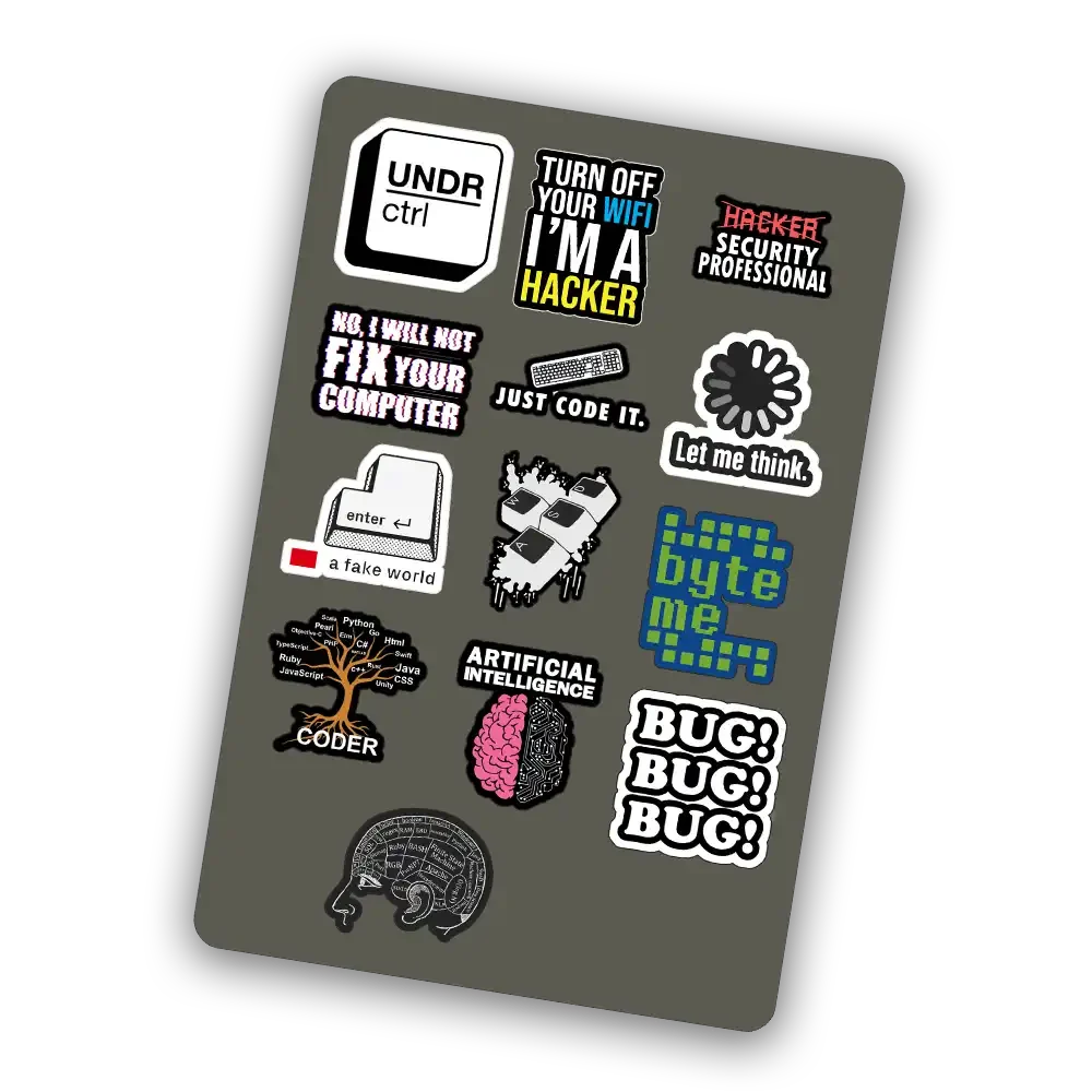 Developer  - Mini Sticker Sheet