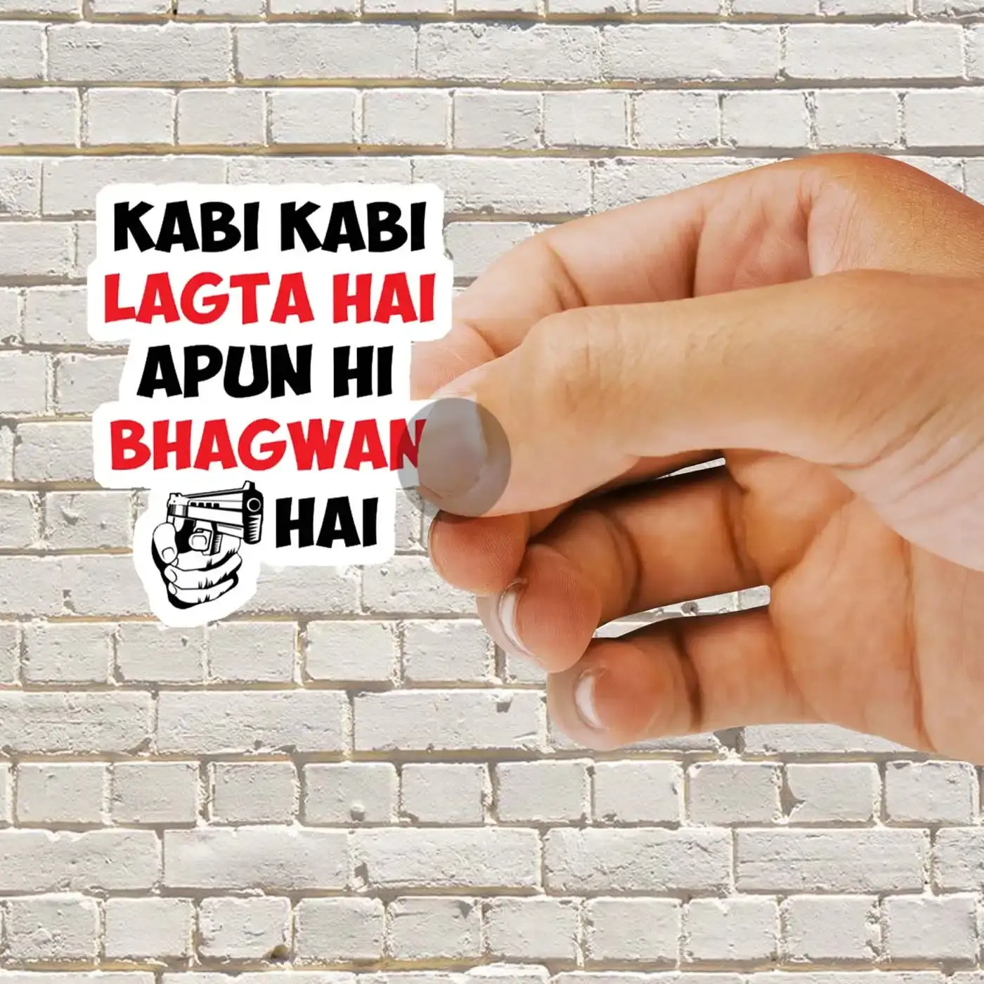 Karla jo karna assi nahi sudharna bollywood quote Sticker