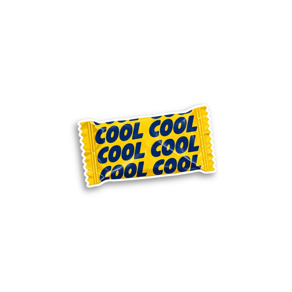 Yellow Cool Roll Sticker