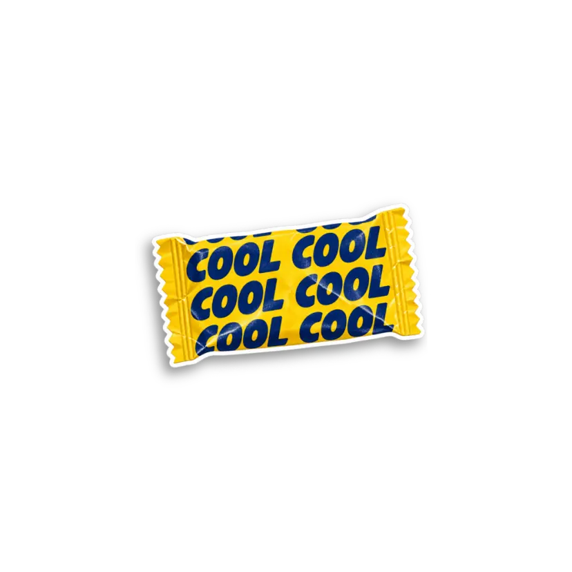 Yellow Cool Roll Sticker