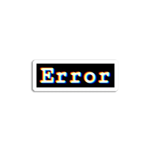 Error Sticker