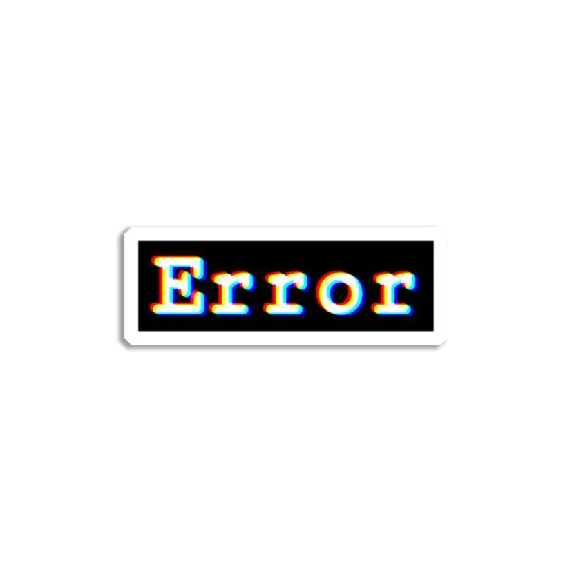 Error Sticker
