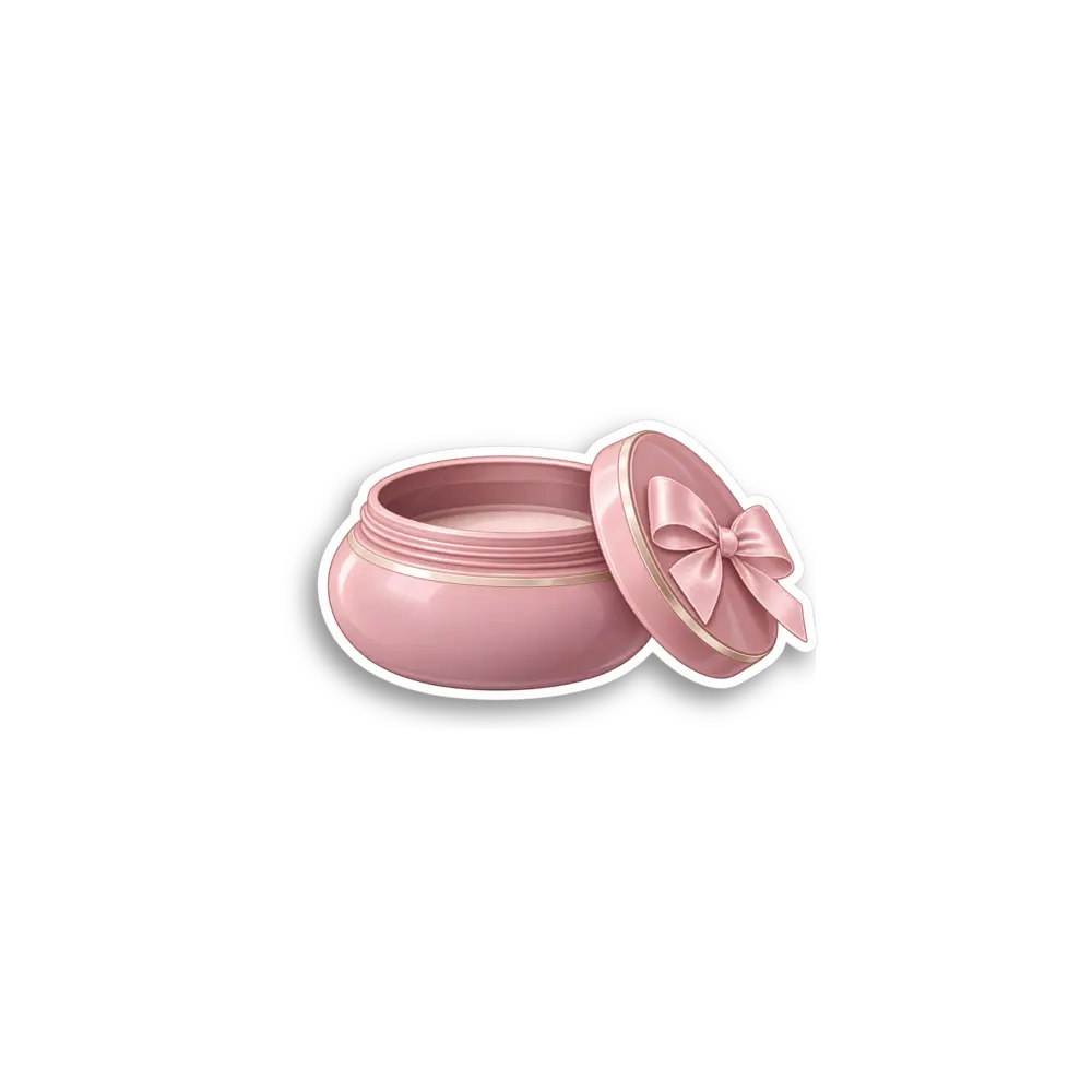 Pink Powder Jar Sticker