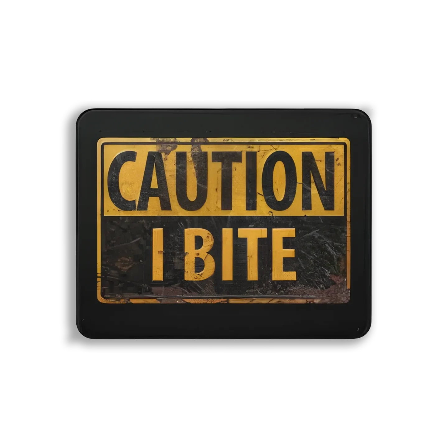 Caution I Bite Sticker