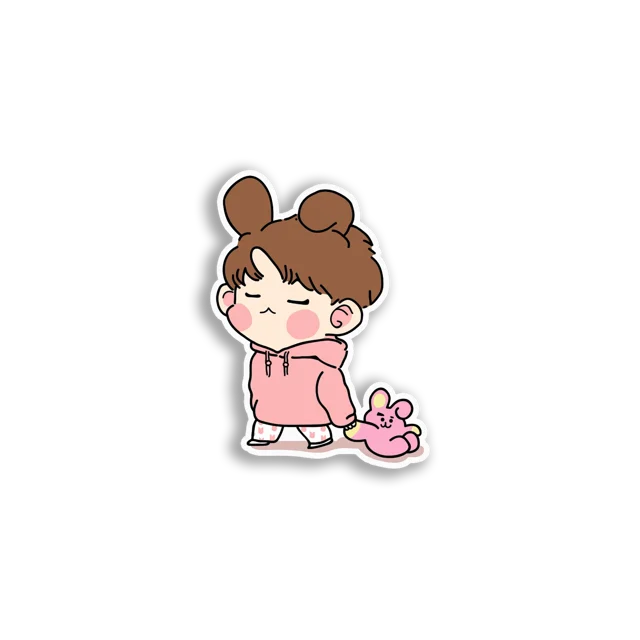 Cute Chibi Boy Bunny Sticker