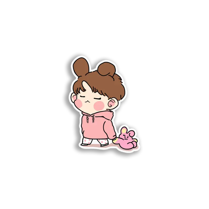 Cute Chibi Boy Bunny Sticker