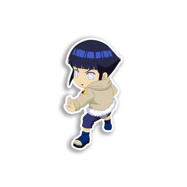 Hinata Chibi Figure Sticker