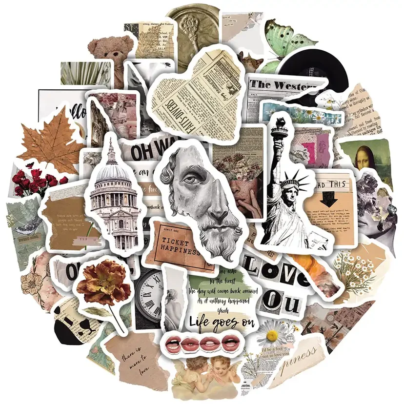 Retro Art Graffiti Stickers Pack of 50