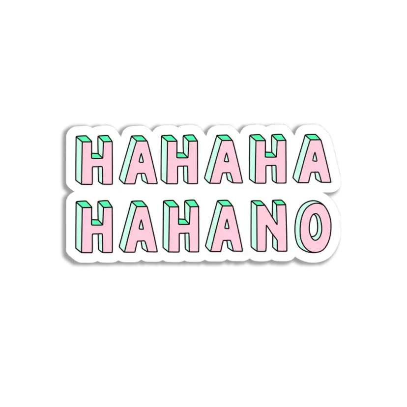 HaHa No Sticker Sticker