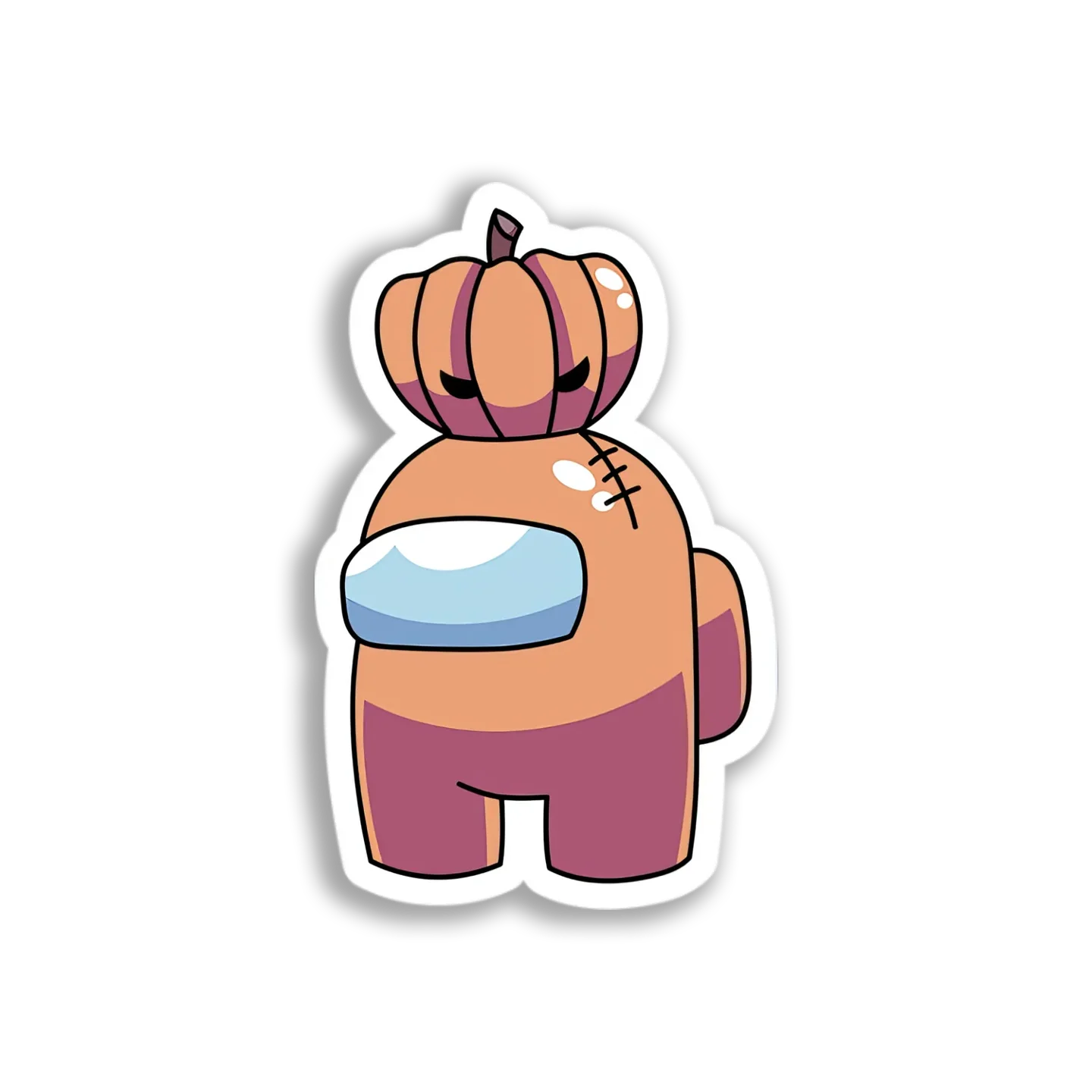 Pumpkinhead Among Us Sticker