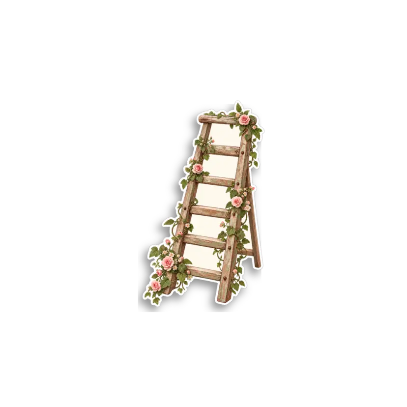 Flower Ladder Sticker