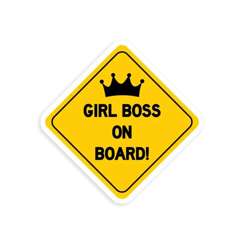 Girlboss on Board Sticker