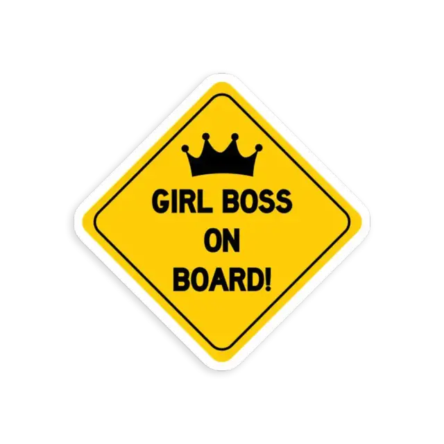 Girlboss on Board Sticker