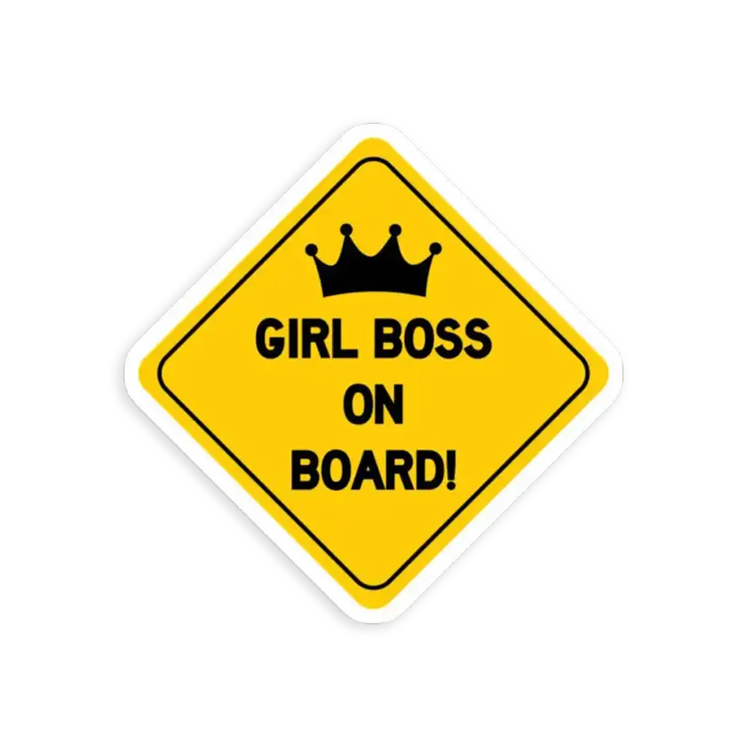 Girlboss on Board Sticker