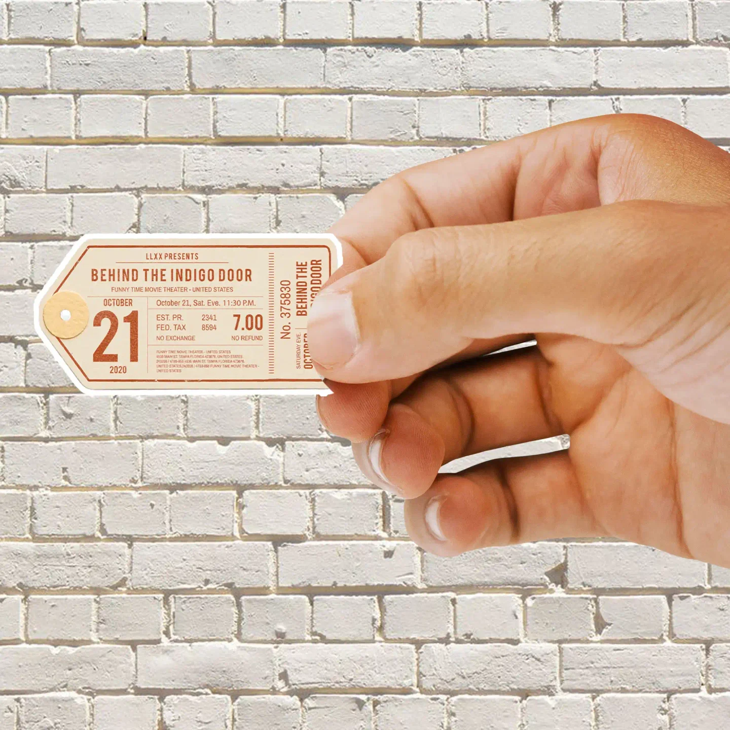 Vintage Clothing Label Sticker