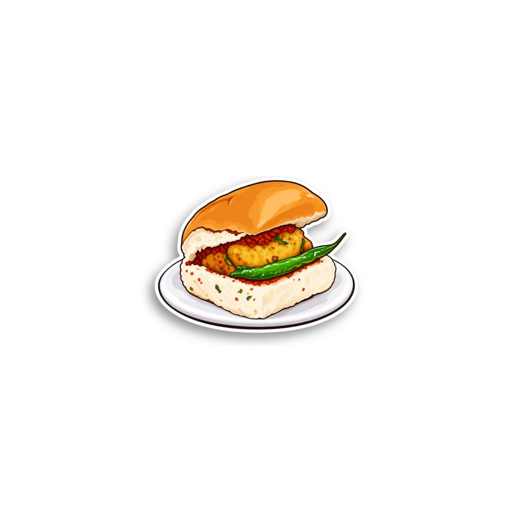 Burger Plate Sticker