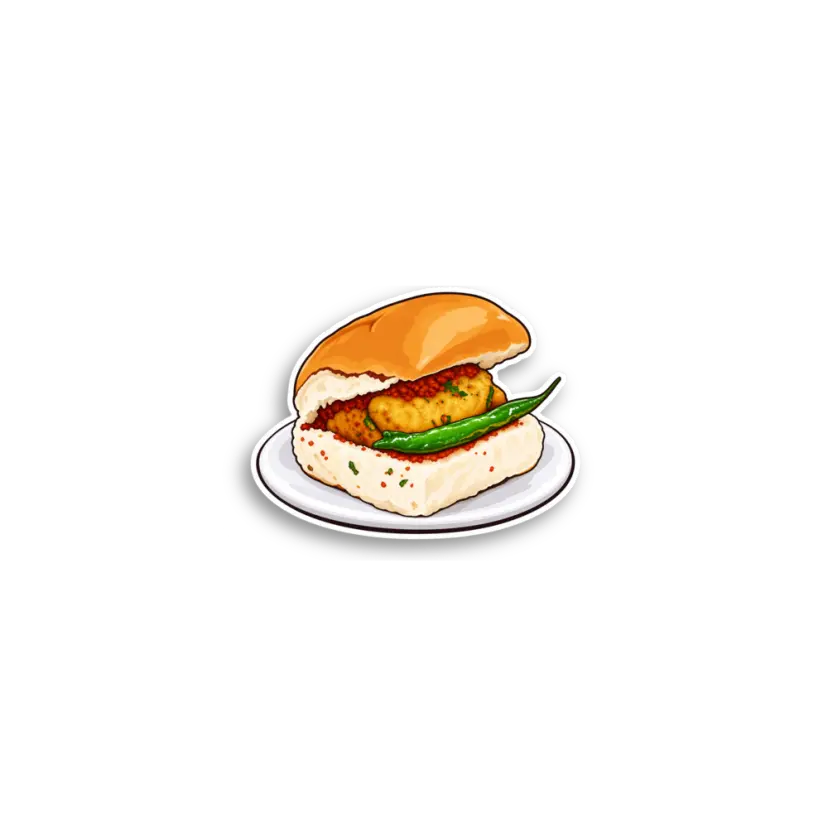 Burger Plate Sticker