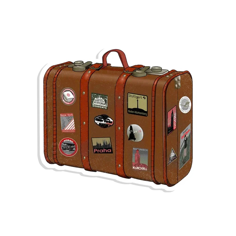 Travel Luggage Sticker