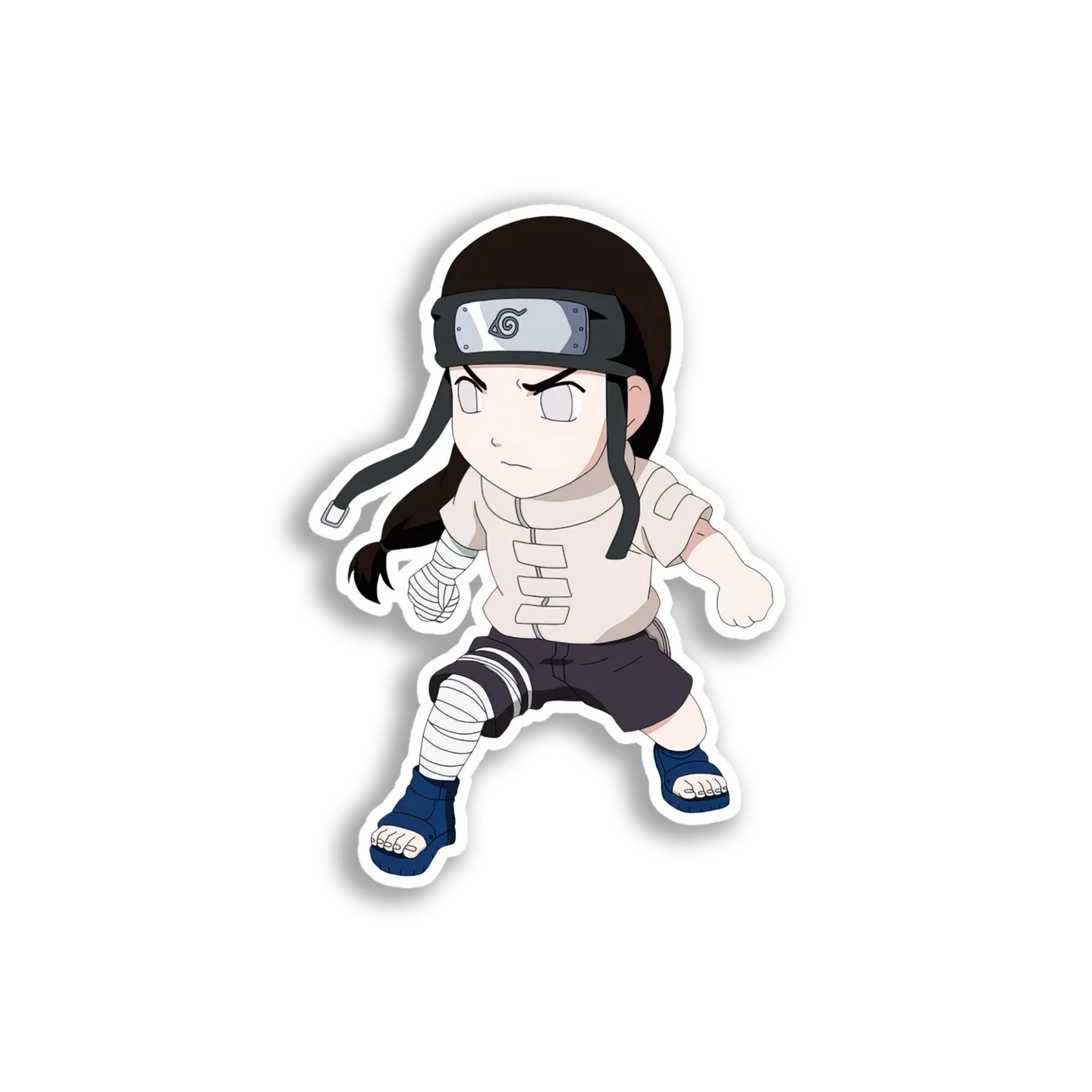 Young Neji Hyuga Chibi Sticker