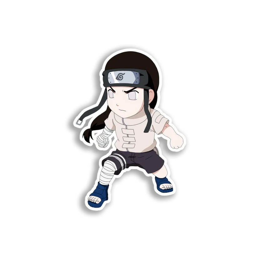 Young Neji Hyuga Chibi Sticker