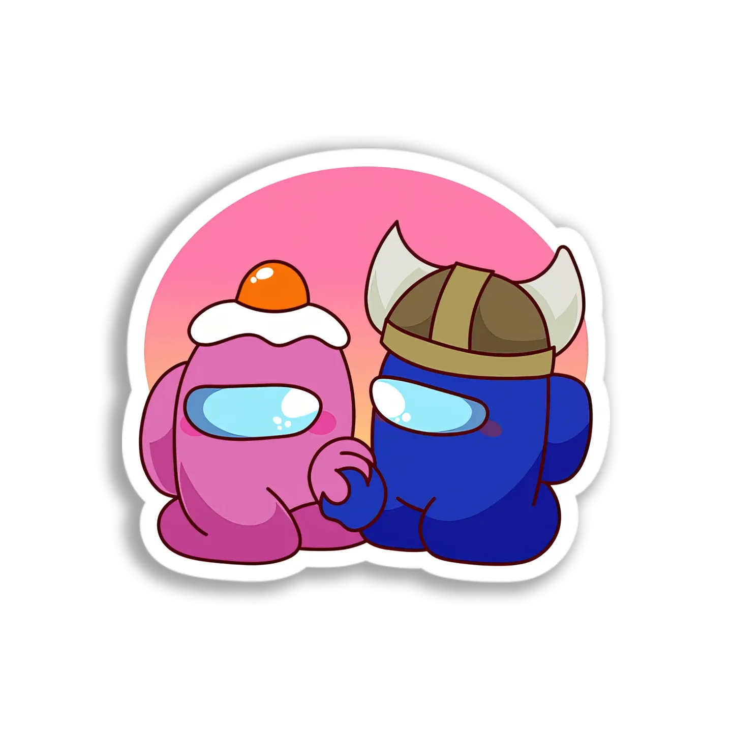 Among Us Couple Sticker