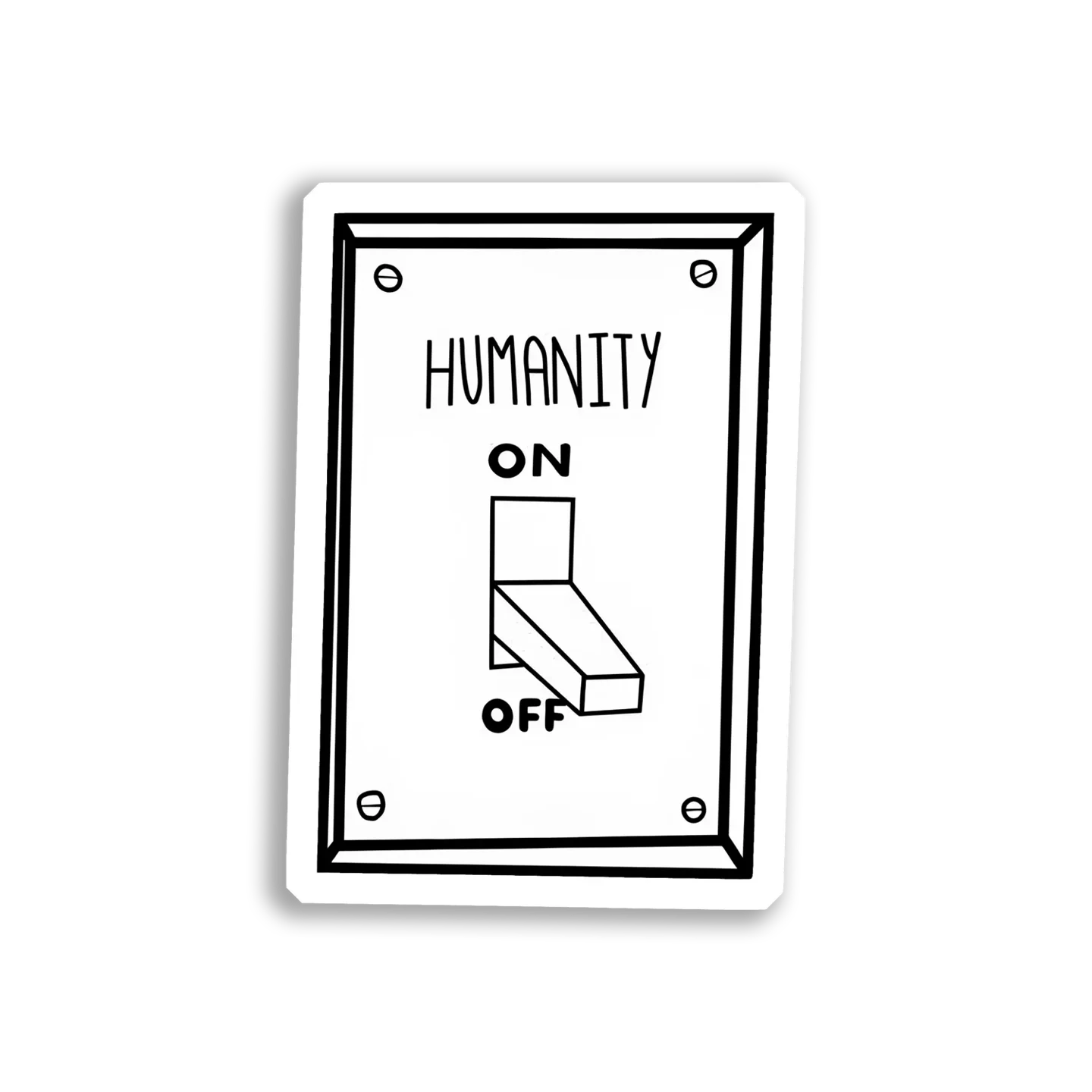 Humanity OnOff Switch Sticker