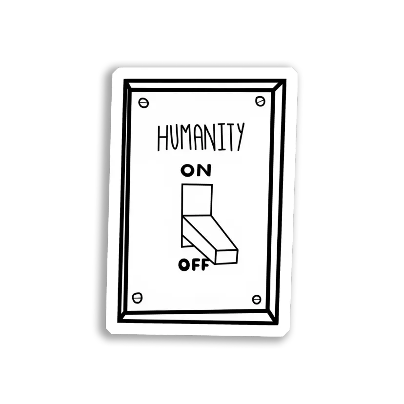 Humanity OnOff Switch Sticker
