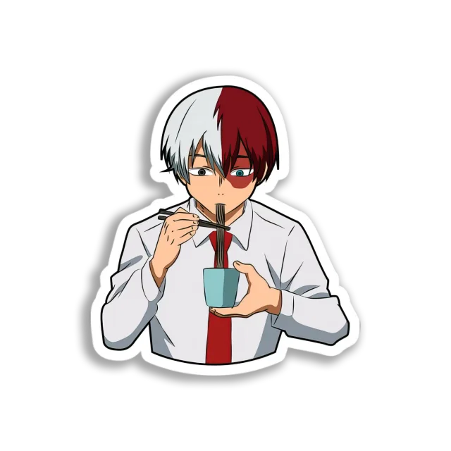 Shoto Eating Noodles Sticker