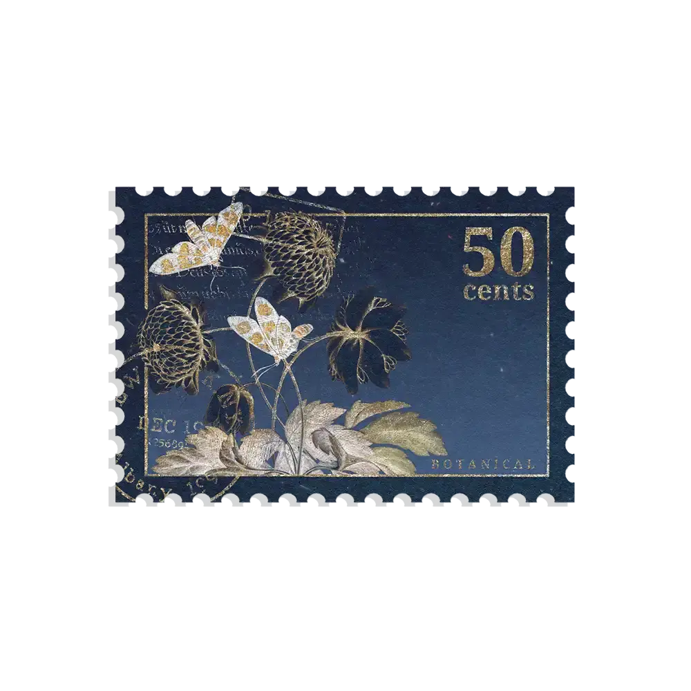 Botanical Stamp Sticker