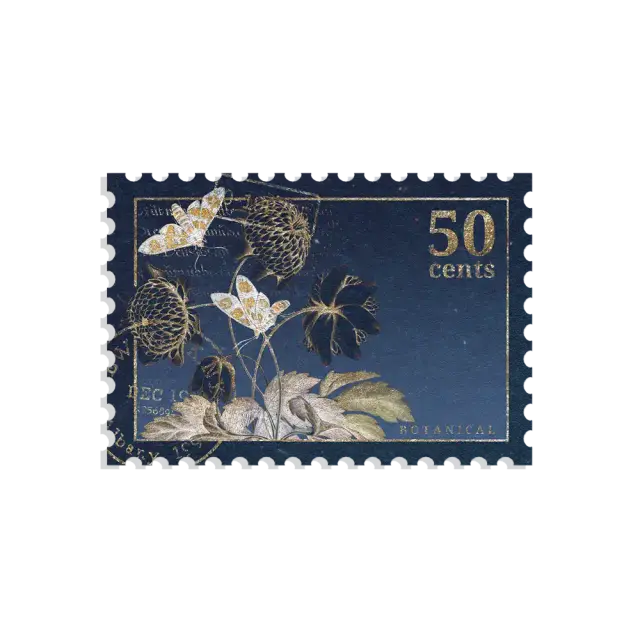 Botanical Stamp Sticker
