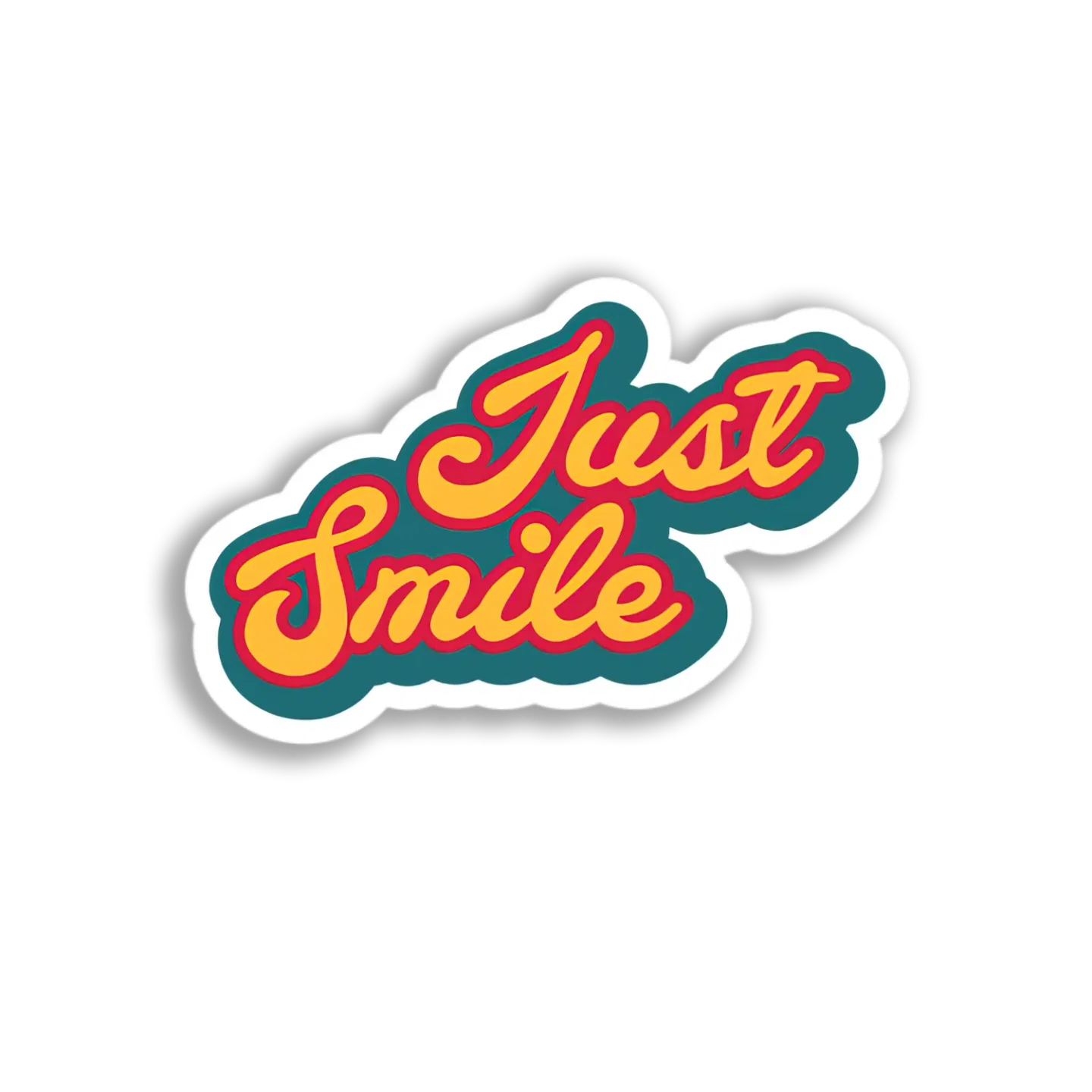 Just Smile Graphic Sticker