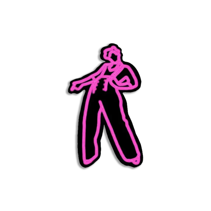 Neon Harry Styles Sticker