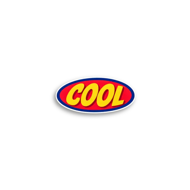 Cool Oval Sticker