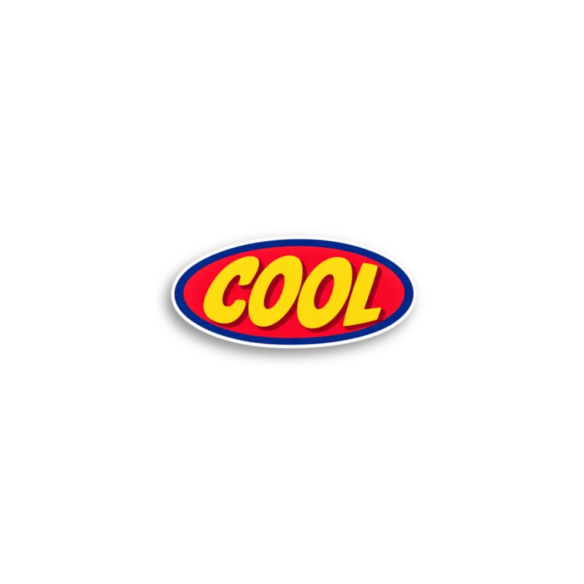 Cool Oval Sticker