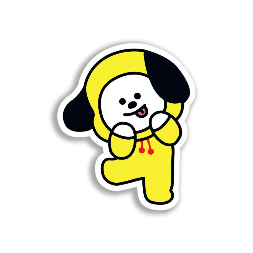 Adorable BT21 Puppy Costume Sticker