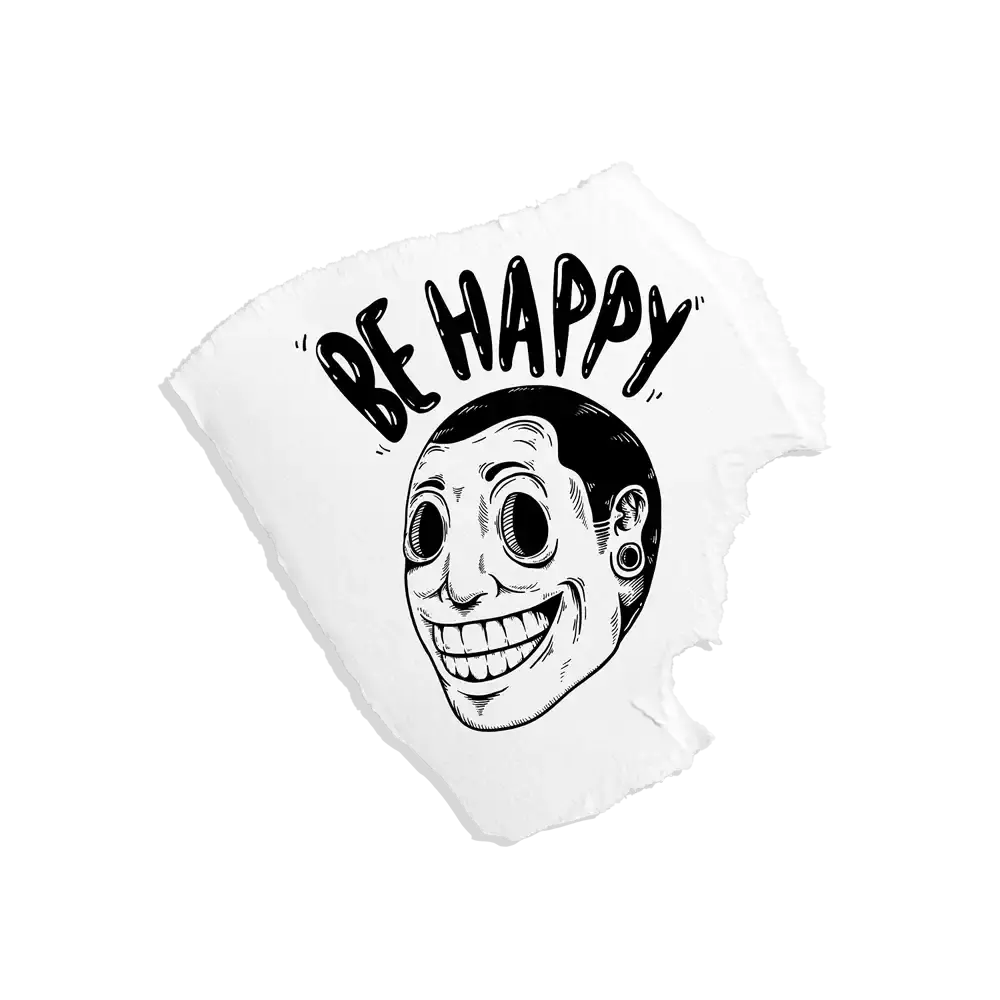 Retro Be Happy Sticker