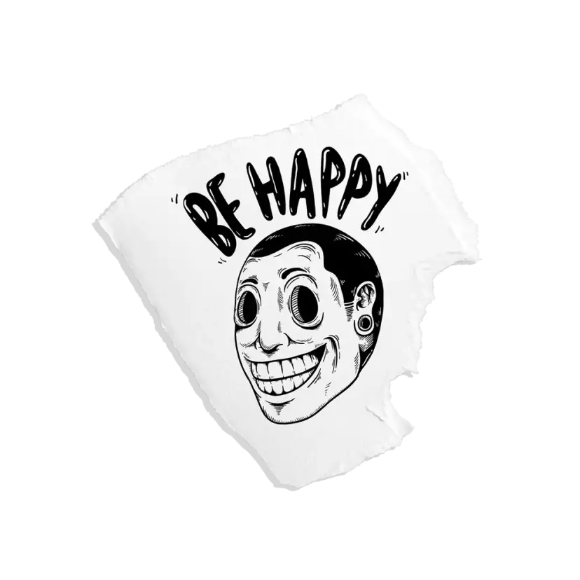 Retro Be Happy Sticker