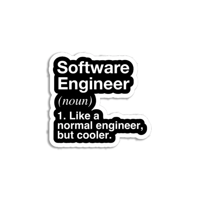 Software Engineer Definition Sticker