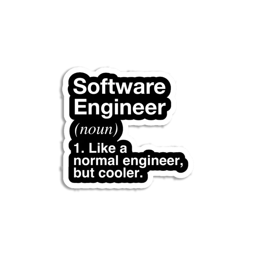 Software Engineer Definition Sticker