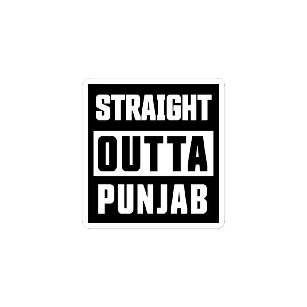 Straight Outta Punjab Sticker