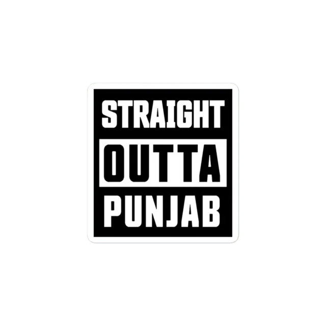 Straight Outta Punjab Sticker