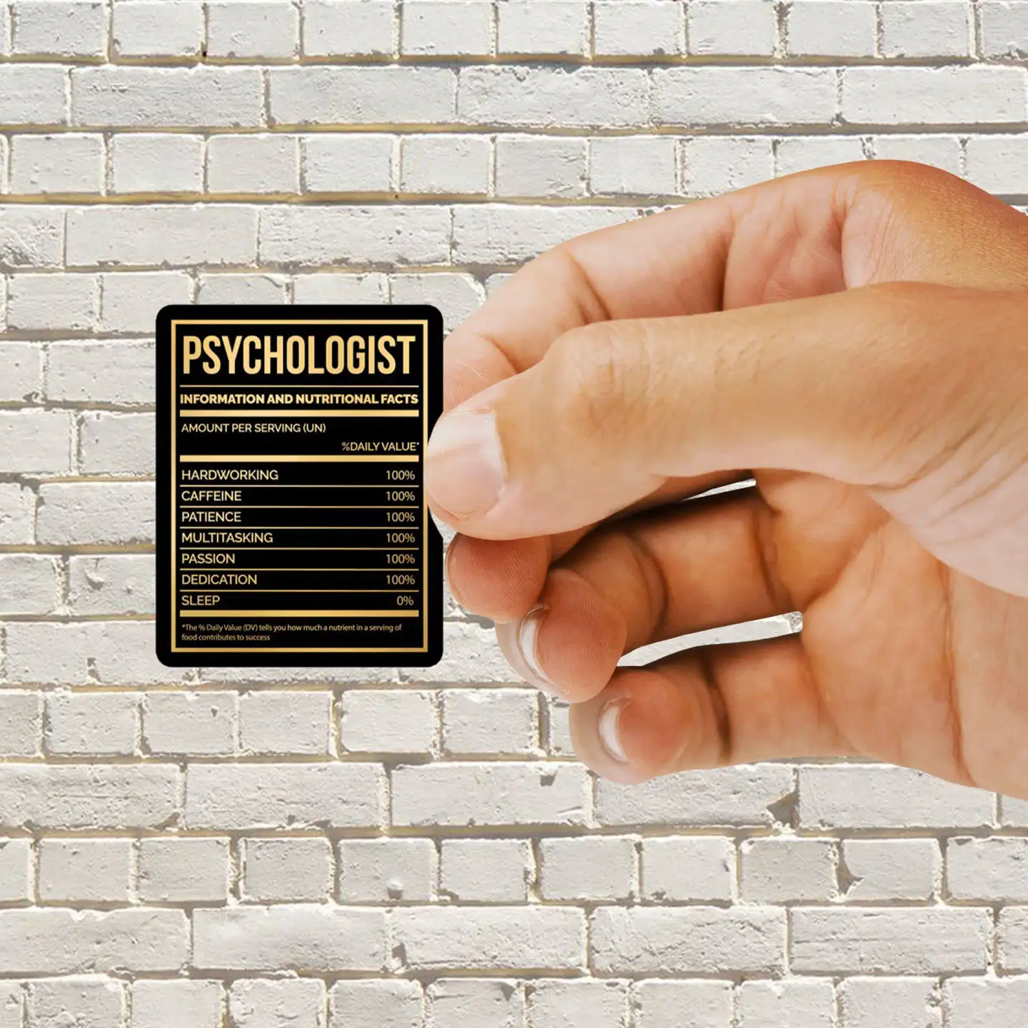 Psychologist Facts Sticker