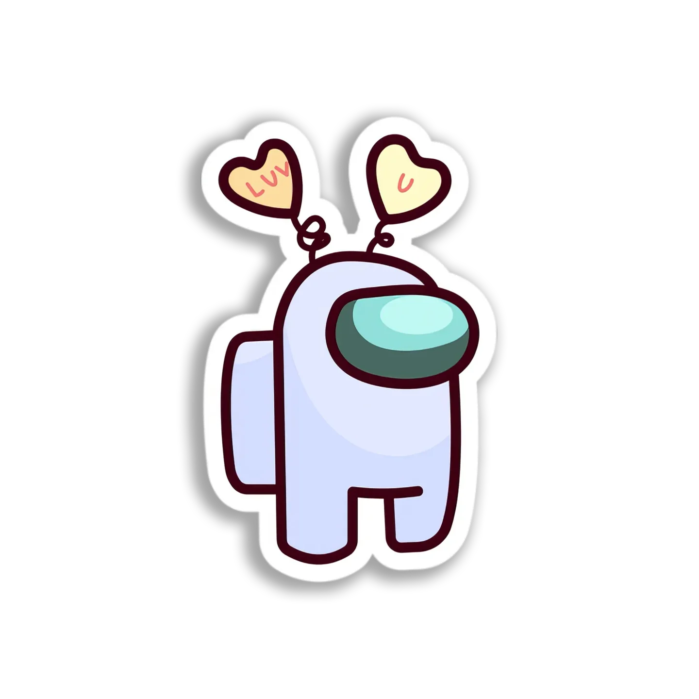 Lovely Among Us Crewmate Sticker